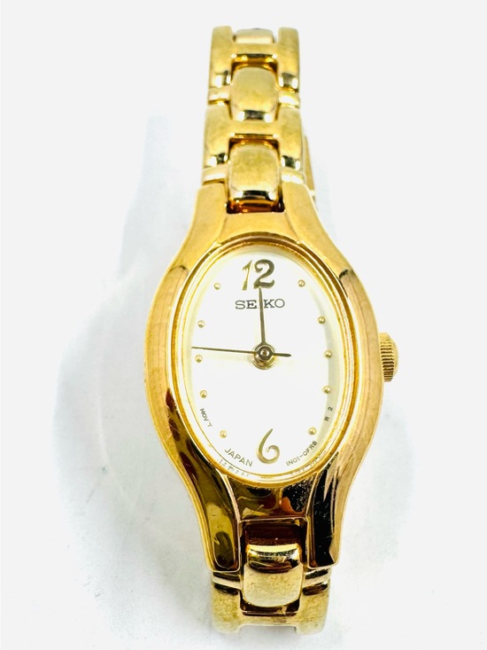 Seiko Accessories - 1988s SEIKO Gold Oval Bezel Vintage Watch